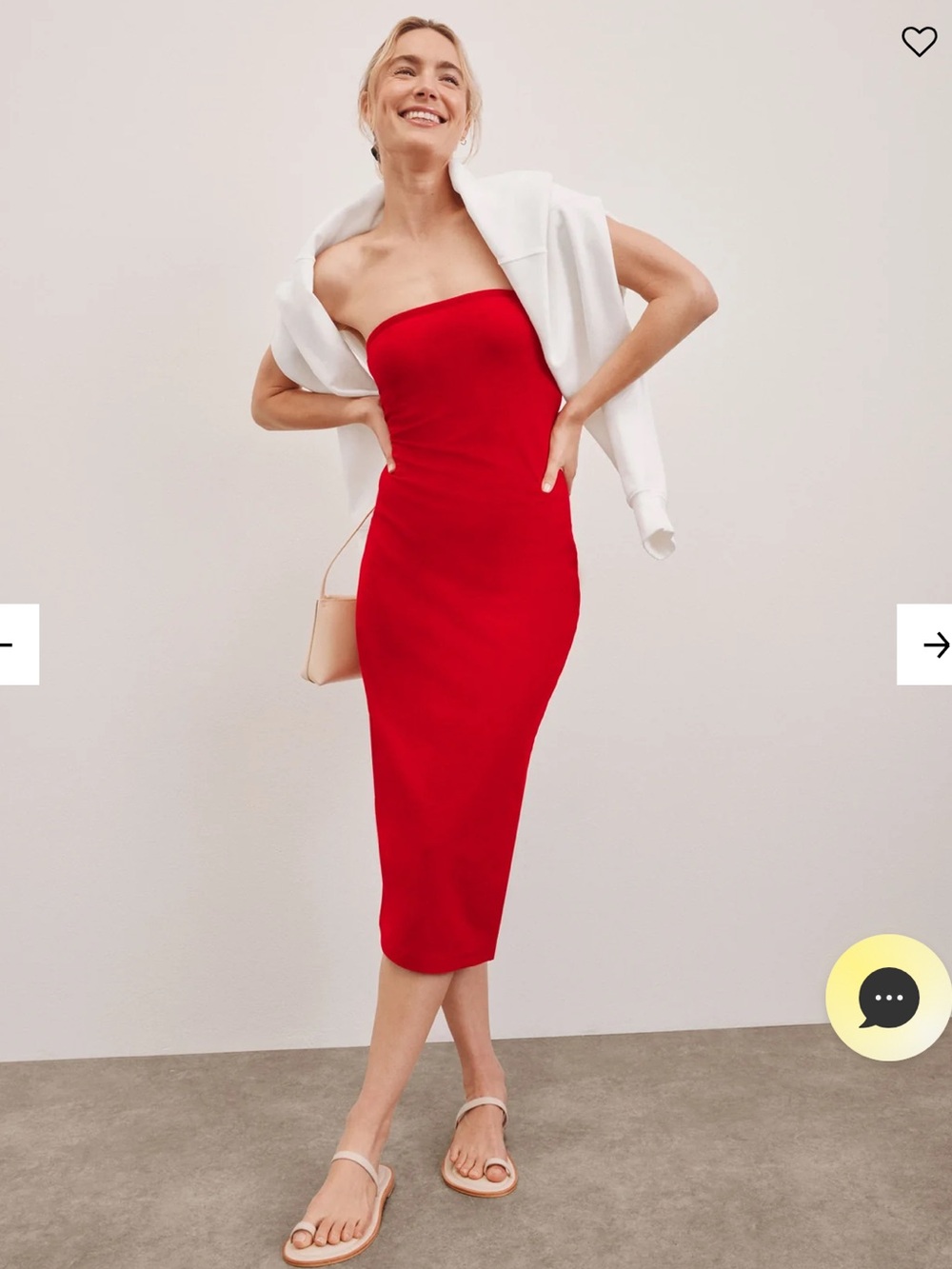 BEYOND YOGA Spacedye Strapless Dress Candy Apple Red M